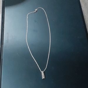 diamond pendant and chain